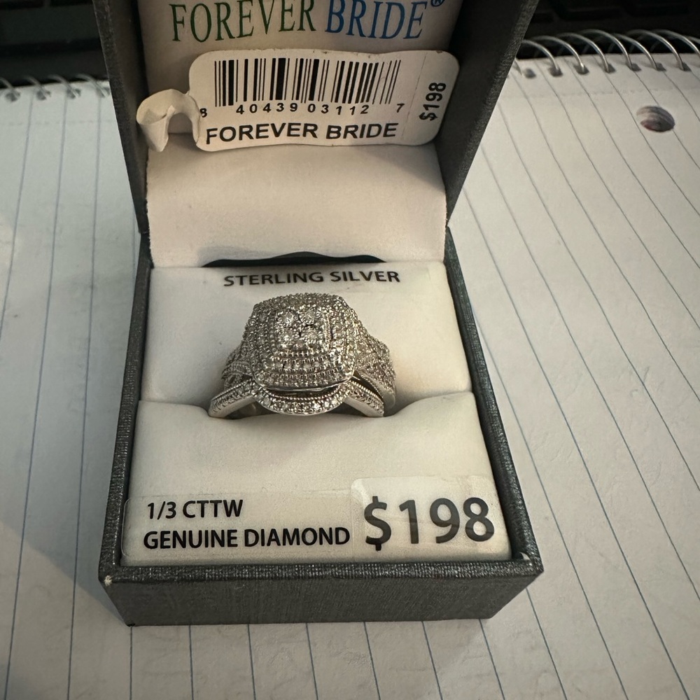 Forever Bride two piece wedding band